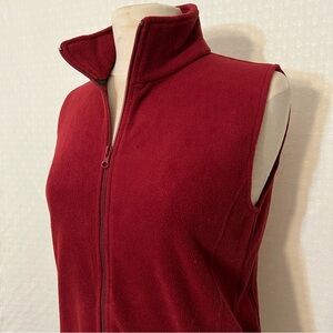 Women's Ruby Red Polyester Top